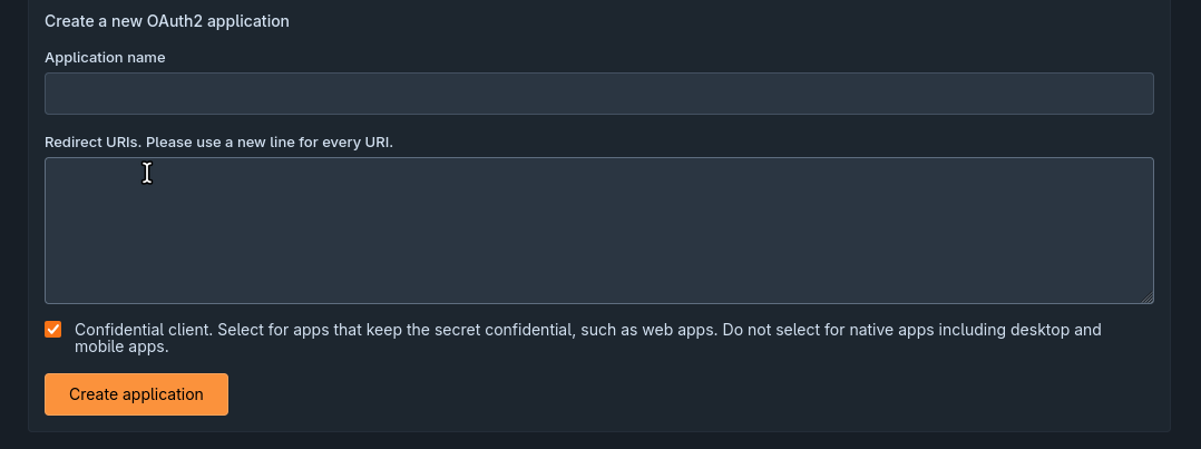 oauth setup forgejo