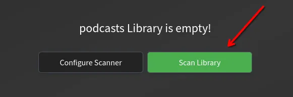 Scan der Bibliothek manuell starten