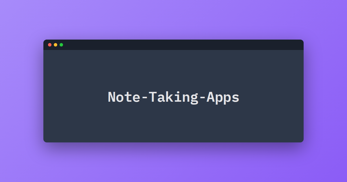 Note-Taking-Apps